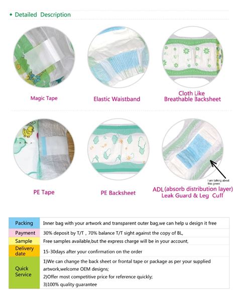 Disposable Diaper Type And 3d Leak Prevention Channel Anti Leak Baby