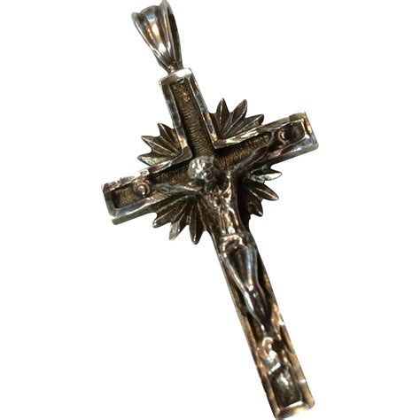 Vintage Sterling Silver Catholic Crucifix From Bestkeptsecrets On Ruby Lane