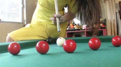 Seven Trick Shots With Mary Avina On Billiard Snooker Pool Table Youtube