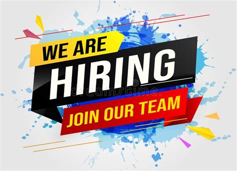 Hiring Recruitment Join Now Design For Banner Poster Megaphone We Are