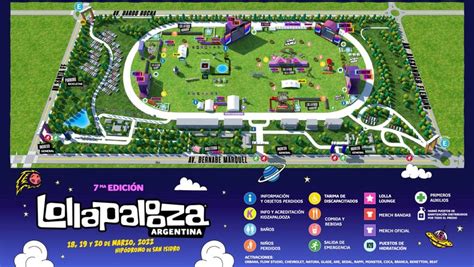 El Mapa Del Lollapalooza 2022 En Argentina