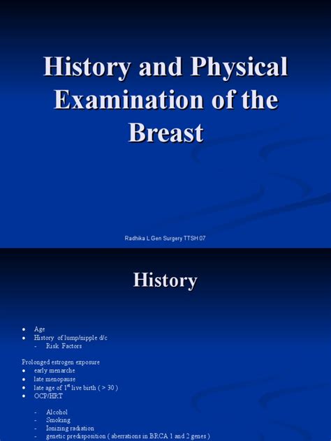 Clinical Examination Of Breast Pdf