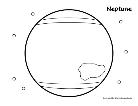 Neptune Coloring Page | Coloring pages, Coloring books, Neptune