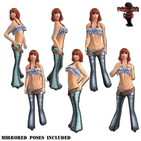 Second Life Marketplace Bounce This Poses Seductive Pose Pack 1