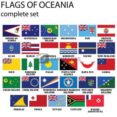 flags of oceania by lirch vectors and illustrations with unlimited downloads yayimages