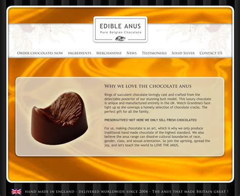 The Weird News Daily Edible Anus A Line Of Chocolates Crafted From