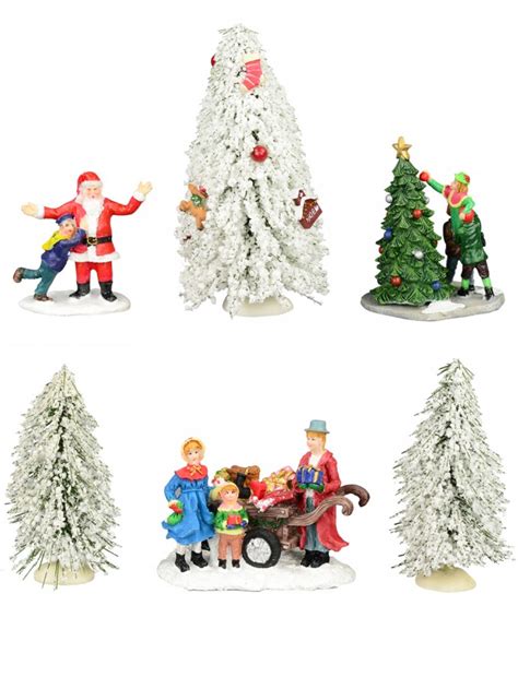 Snow Covered Trees With Christmas Theme Characters 6