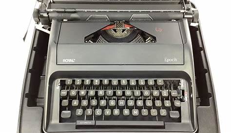 Lot - Royal Epoch Manual Typewriter With Carry Case