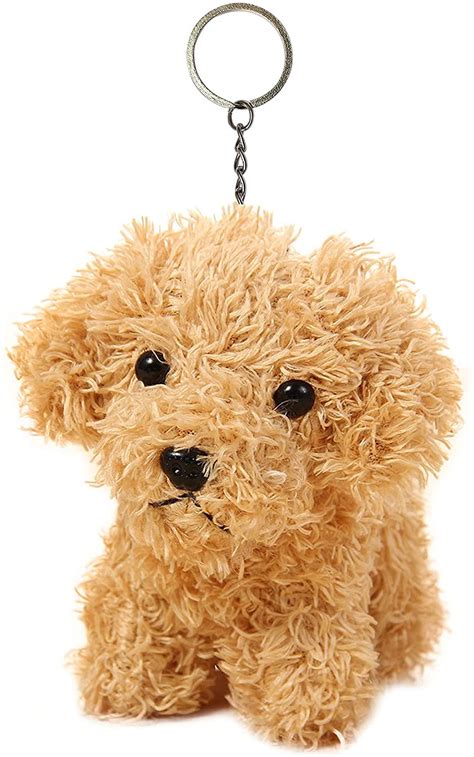 Cute Stuffed Animal Dog Toy Plush Animal Keychain Fashion Accessory