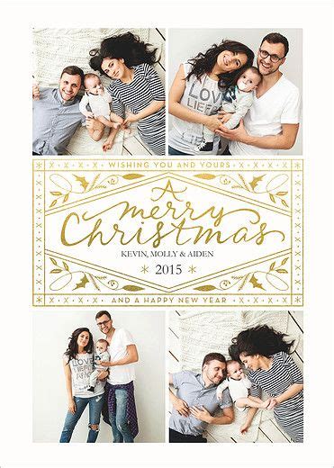 Gold Foil Pressed Christmas Card Mpix Personalised Christmas Cards