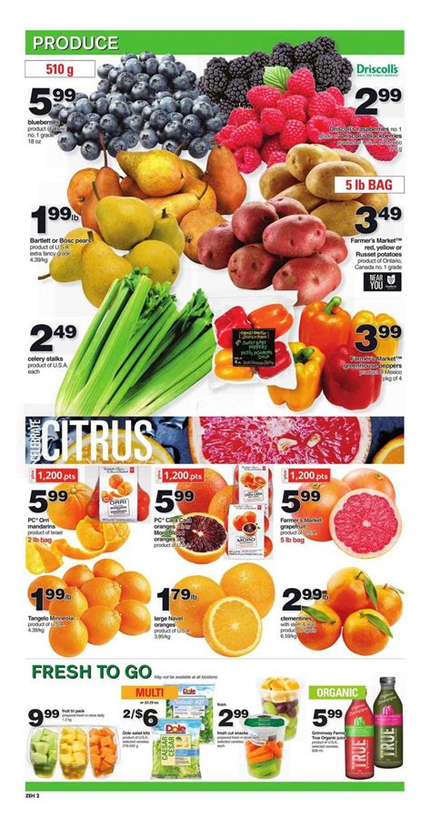 We use only the freshest ingredients to ensure a quality product. Zehrs (ON) Flyer February 9 to 15 Canada