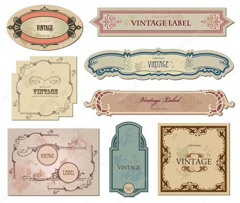 Set Vintage Labels For Your Design Vector — Stock Vector © Emaria 3673150
