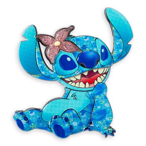 Stitch Crashes Disney Jumbo Pin The Little Mermaid