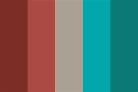 Contrast Red And Teal Color Palette Teal Color Palette Teal Palette