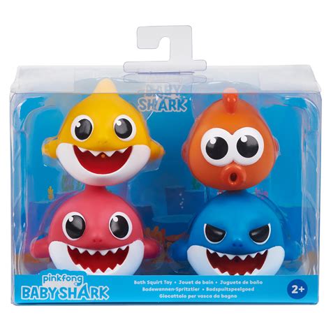 Baby shark do do do do do do. 4 Pack WowWee Pinkfong Baby Shark Bath Squirt Toy Toys ...
