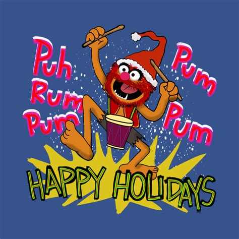 Merry Christmas Muppet Animal Christmas Ts T Shirt Teepublic