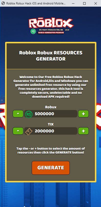 Free Roblox Robux Hack 2020 Roblox Robux Generator 2020 Updated 2020