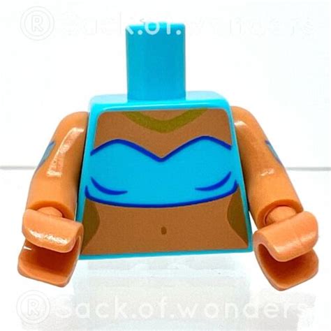 New Lego Blue Aqua Sky Torso Bikini Swim Wear Suit Female Beach Body