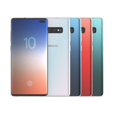 Samsung Galaxy S10 Plus All Color 3d Model Cgtrader