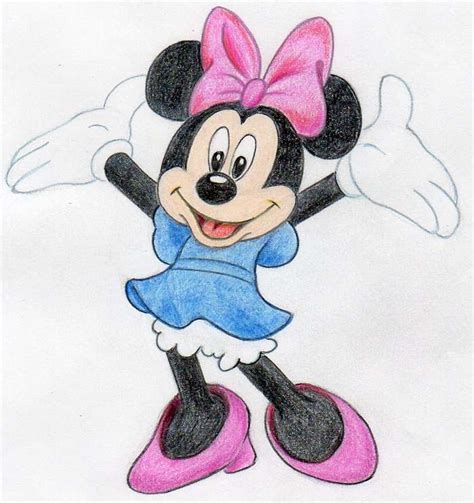 Would you like to learn to draw your favorite cartoon characters? How To Draw Minnie Mouse