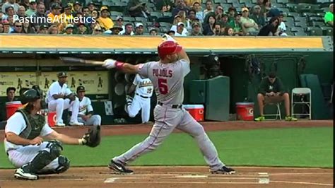 Albert Pujols Hitting Slow Motion Home Run Baseball Swing Batting Tips