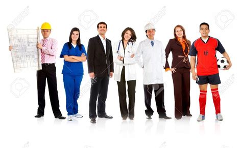 7687275 Group Of People With Different Professions Isolated Over A