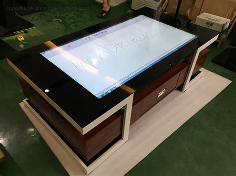 55inch Tea Table Interactive Touch Screen Conference Totem Multi Touch
