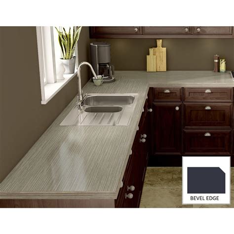 Spills and grease are easy to wipe clean and the countertop retains its beauty over time. Wilsonart Light Oak Ply Laminate Custom Bevel Edge-C-F ...