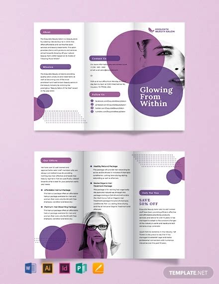 Free 25 Salon Brochure Templates In Psd Vector Eps Ai Indesign