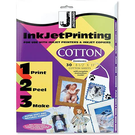 Jacquard Printable Inkjet Fabric Sheets 30 Ozquilts