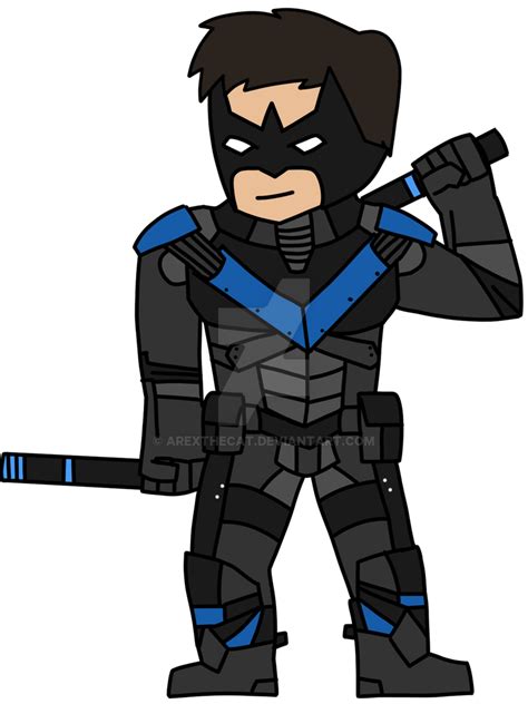 Arkham Knight Nightwing By Arexthecat On Deviantart