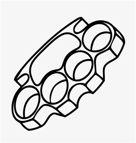 Brass Knuckles Decal Brass Knuckles How To Draw Transparent Png
