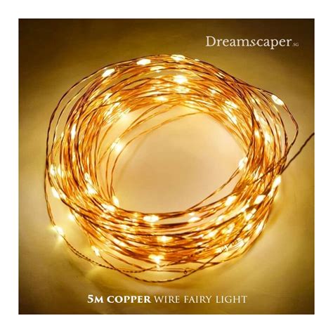 Copper Wire Fairylight 5m Yellow Lights Rental Dreamscaper Sg