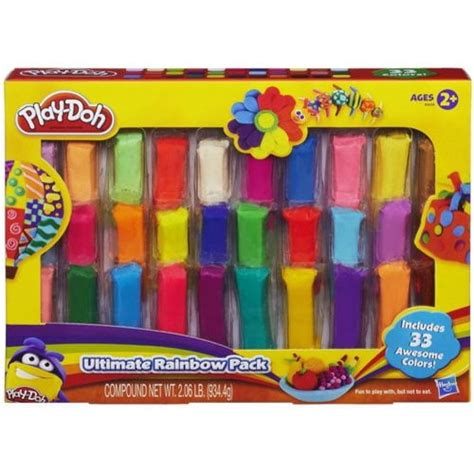 Play Doh Ultimate Rainbow Pack With 33 Colors Of Play Doh