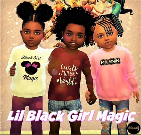 The Black Simmer Lil Black Girl Magic By Mandijsims