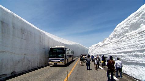 Japan Got So Much Snow This Mountain Highway Has 56 Foot Walls Of It