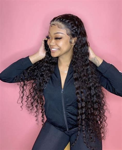 hair laid pin kjvougee ‘ 🎀 frontal wig hairstyles curly lace front wigs deep wave hairstyles