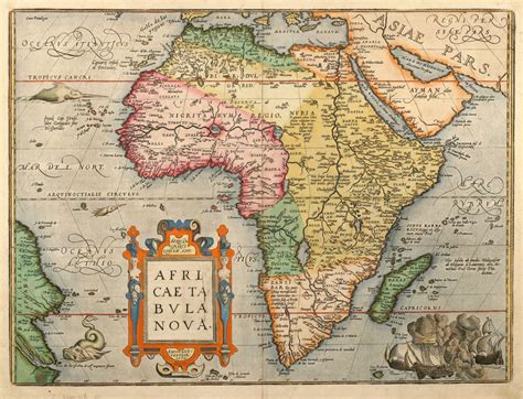 Showing current africa continent map is a detailed africa map labeled with countries and capitals names. Africae Tabula Nova - Ortelius, Africa Continent, 1603
