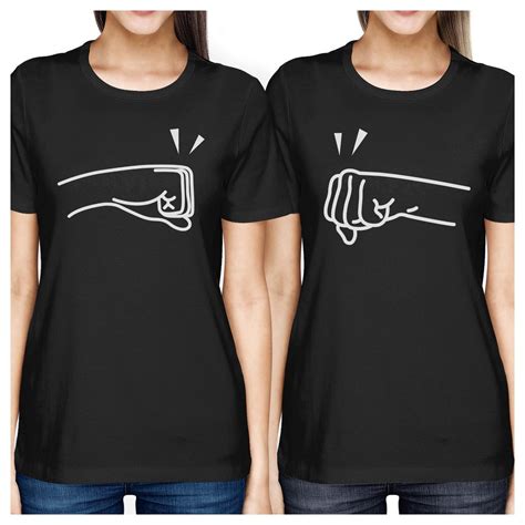 Fists Pound Bff Matching Black Shirts 365 In Love 365 In Love Matching Ts Ideas