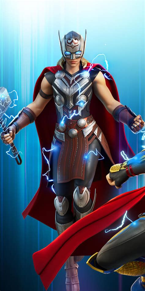 720x1440 Fortnite Mighty Thor Love And Thunder 720x1440 Resolution