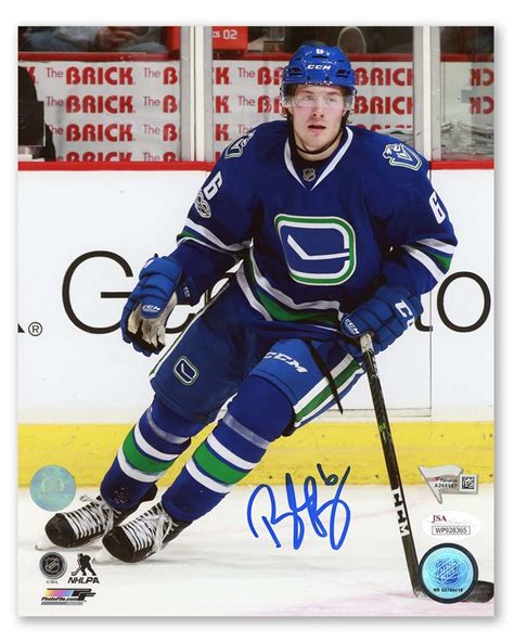 brock boeser vancouver canucks autographed rookie 8x10 photo nhl auctions
