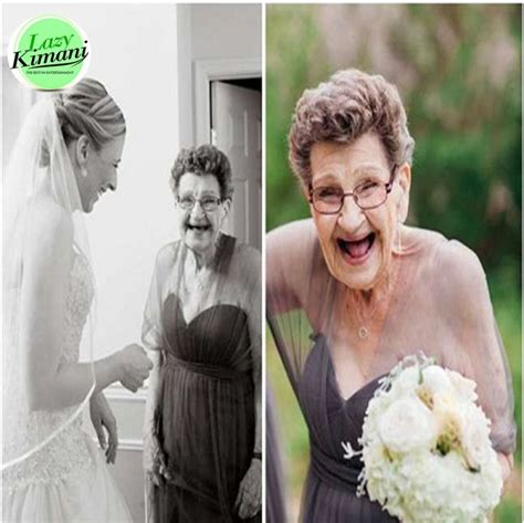 Relationship Amazing Bride Picks Her 89 Year Old Grandmother To Be Her Bridesmaid At Her