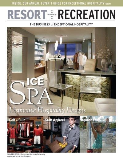 Distinctive Hospitality Designs Resort Recreation Magazine