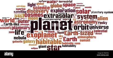 Planet Word Cloud Concept Vector Illustration Stock Vector Image And Art