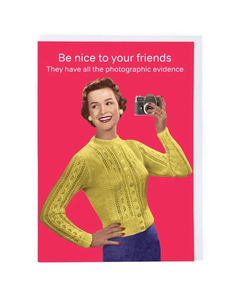Photographic Evidence Friendship Card Cath Tate Cards
