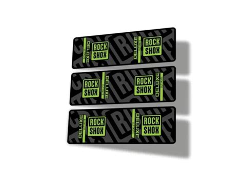 Rock Shox 2023 Deluxe Ultimate Rear Shock Decal Sticker Adhesive Set