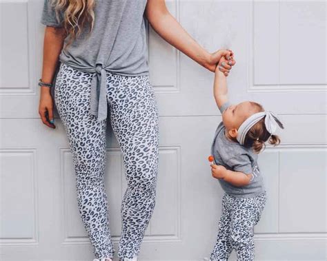mommy and me outfit matching leggings mother daughter etsy