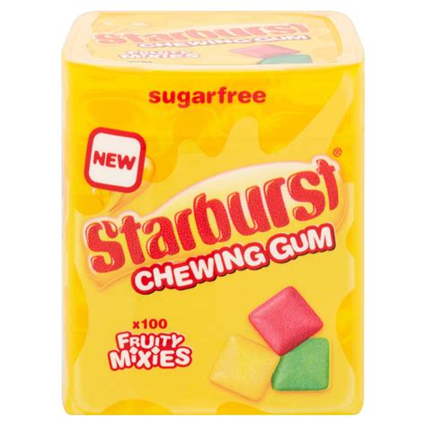 Starburst Fruity Mixies Chewing Gum Sugar Free Bottle 100