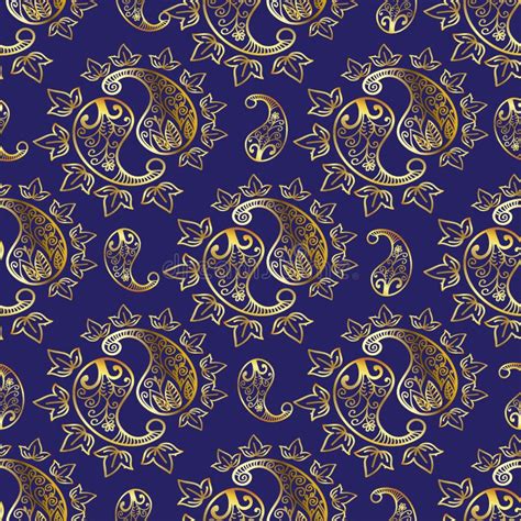 vintage persian seamless pattern stock vector illustration of blue abstract 72456574