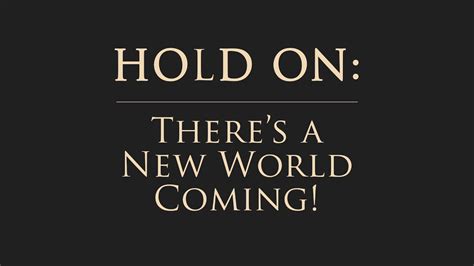 Hold On Theres A New World Coming Anne Graham Lotz Youtube